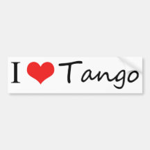 I love tango cool products! bumper sticker