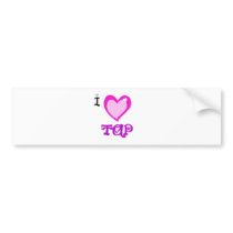 I LOVE Tap Bumper Stickers