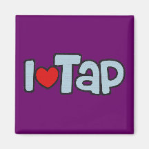 I Love Tap Fridge Magnet