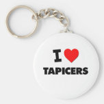 I Love Tapicers Keychain
