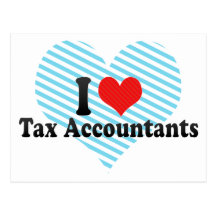 I Love Tax Accountants Post Card
