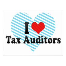 I Love Tax Auditors Postcards