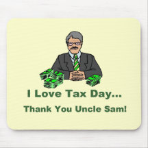 I love tax day mouse mats