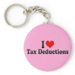 I Love Tax Deductions keychains