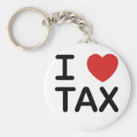I Love Tax Key Chain