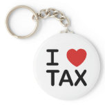 I Love Tax keychains