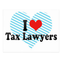 I Love Tax Lawyers Post Card