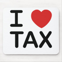 I Love Tax Mouse Pad