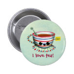 I love Tea -custom txt- Buttons