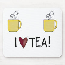 I Love Tea Mousepads