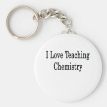 I Love Teaching Chemistry Keychain