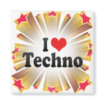I Love Techno magnets