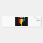 I_Love_Techno_Music Bumper Stickers