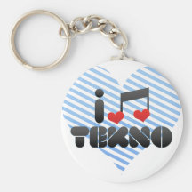 I Love Tekno Keychain