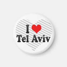 I Love Tel Aviv, Israel Fridge Magnets