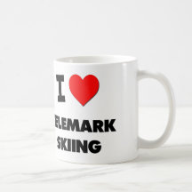 I Love Telemark Skiing Mug