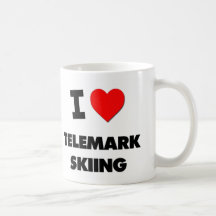 I Love Telemark Skiing Mug