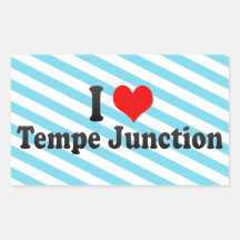 I Love Tempe Junction, United States Rectangle Stickers