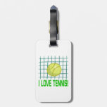 I Love Tennis 2.png Bag Tag