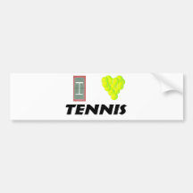 I love tennis bumper stickers