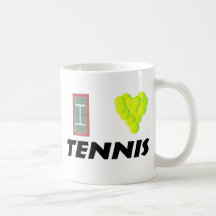 I love tennis coffee mug