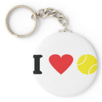 I love tennis icon keychains
