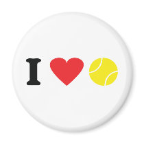 I love tennis icon magnets