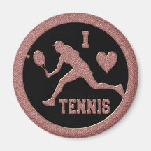 I LOVE TENNIS REFRIGERATOR MAGNETS