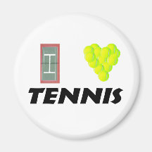 I love tennis refrigerator magnets