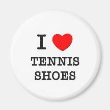 I Love Tennis Shoes Magnets
