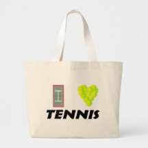I love tennis tote bags
