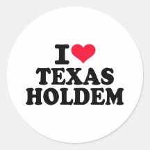 I love Texas Holdem Sticker