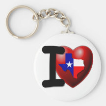 I Love Texas - The Lone Star State Key Chains