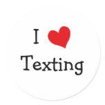 I Love Texting stickers