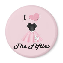 I Love the 50's Fridge Magnets