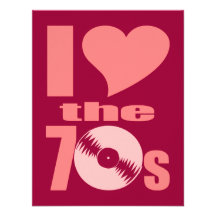 I Love the 70s Custom Invitation