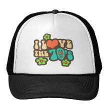 I Love The 70's Hats