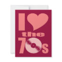 I Love the 70s invitations