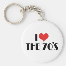 I Love The 70s Keychain
