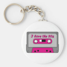 I Love The 80s (cassette) Keychain