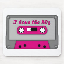 I Love The 80s (cassette) Mouse Pads