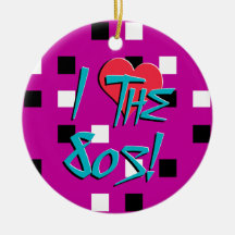 I Love The 80s! Christmas Ornaments