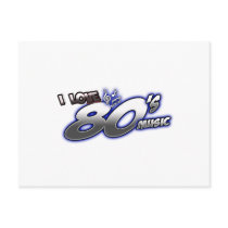 I Love the 80s Eighties MUSIC 1980s music fan Postcard