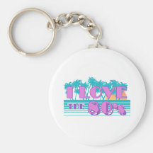 I Love The 80's Keychain