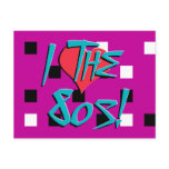 I Love The 80s! Postcard