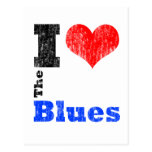 I Love The Blues Postcard
