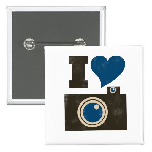 I Love the Camera Pinback Button