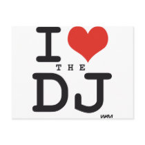 I love the DJ Postcard