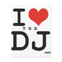 I love the DJ Post Cards