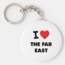 I Love The Far East Key Chain